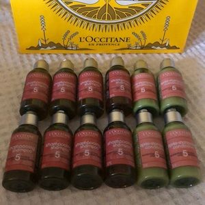 L’Occitane 12 Mini HairCare 8-Shampoos 4-Conditioners 12 x 50 ml 1.7 fl.oz.